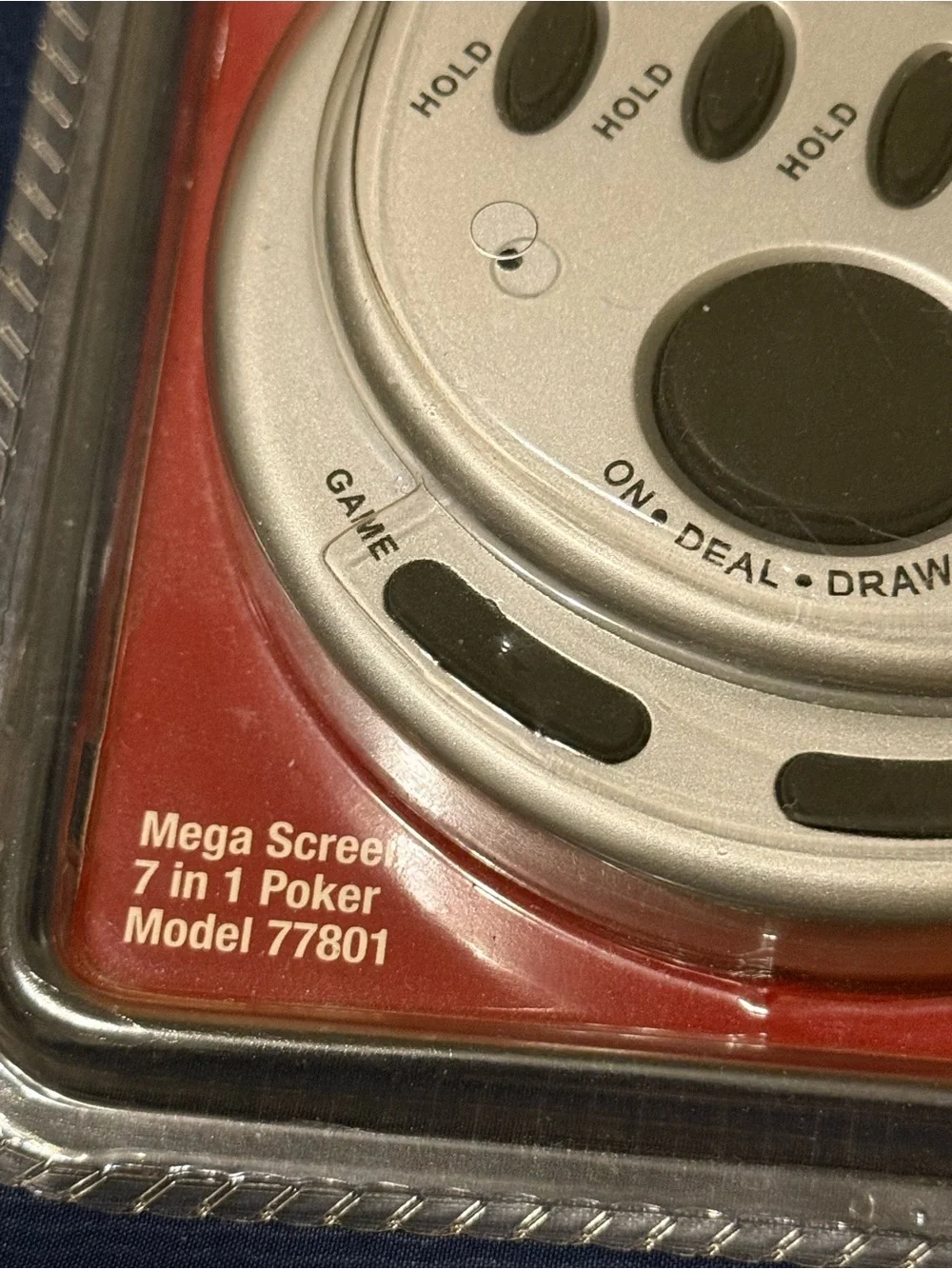 Mega Screen 7 In 1 Poker Hand Held Video Electronic Game 77801 New & Sealed